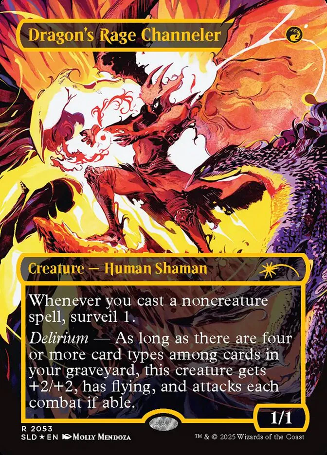 Dragon's Rage Channeler - Borderless - Full Art - Inverted (Foil)