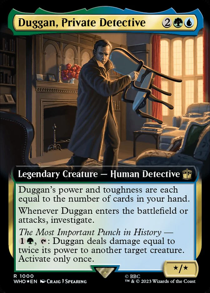 Duggan, Private Detective - Extended Art - Legendary - Surge Foil (Foil)