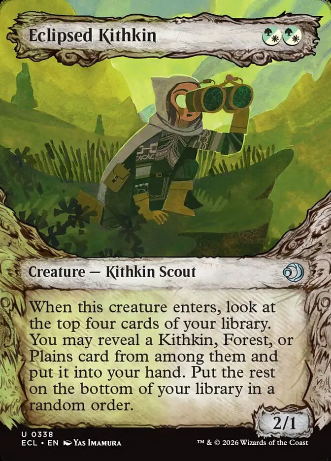 Eclipsed Kithkin - Borderless - Showcase (Foil)
