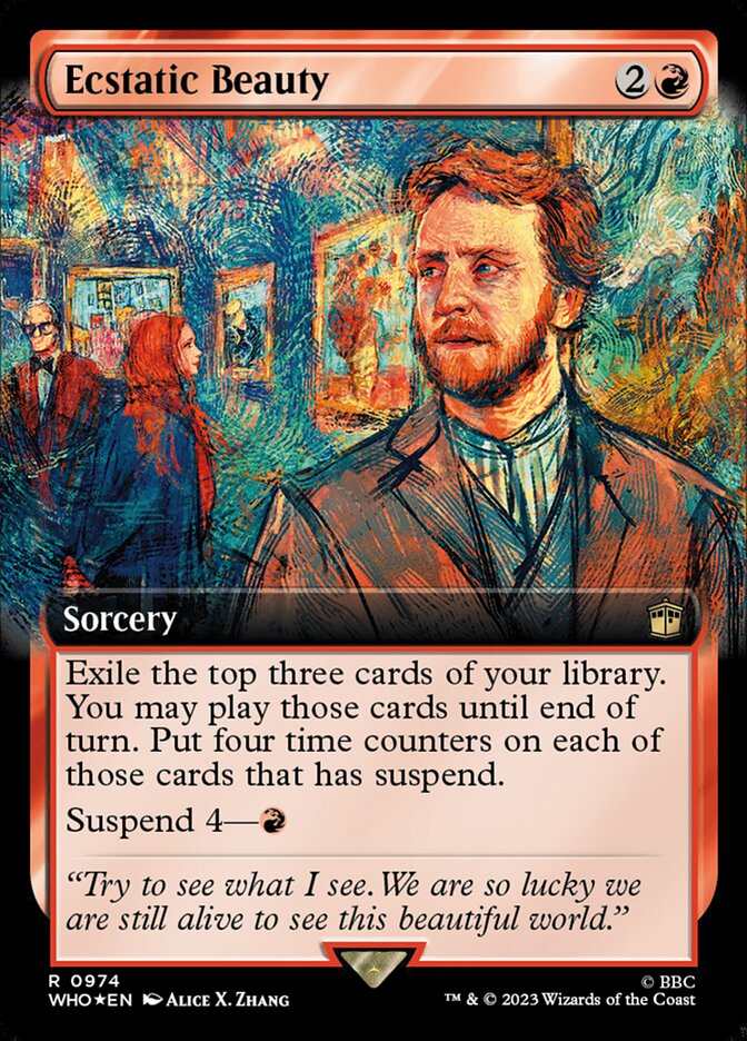 Ecstatic Beauty - Extended Art - Surge Foil (Foil)