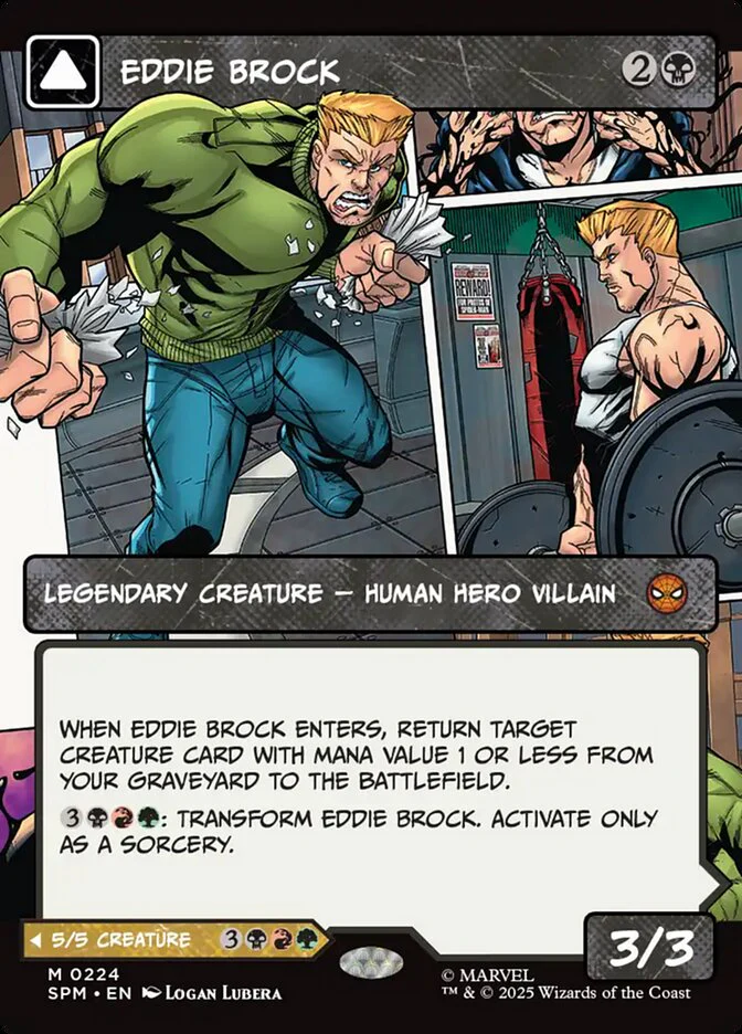 Eddie Brock // Venom, Lethal Protector - Borderless - Full Art - Inverted - Legendary - Showcase