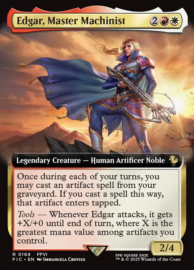 Edgar, Master Machinist - Extended Art - Legendary (Foil)