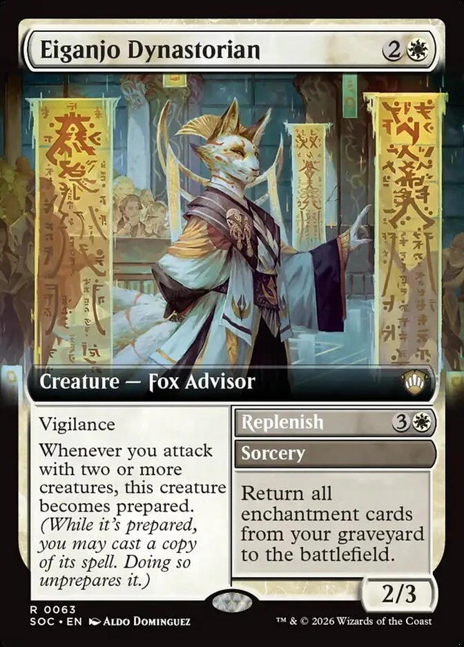 Eiganjo Dynastorian // Replenish - Extended Art