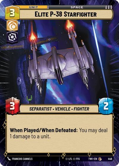 Elite P-38 Starfighter  (Hyperspace) - Foil