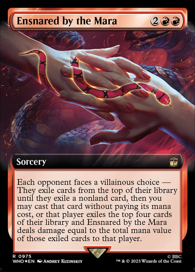 Ensnared by the Mara - Extended Art - Surge Foil (Foil)