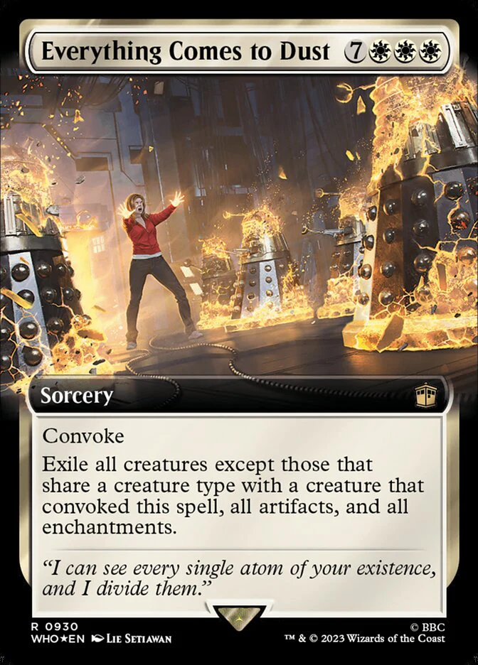 Everything Comes to Dust - Extended Art - Surge Foil (Foil)