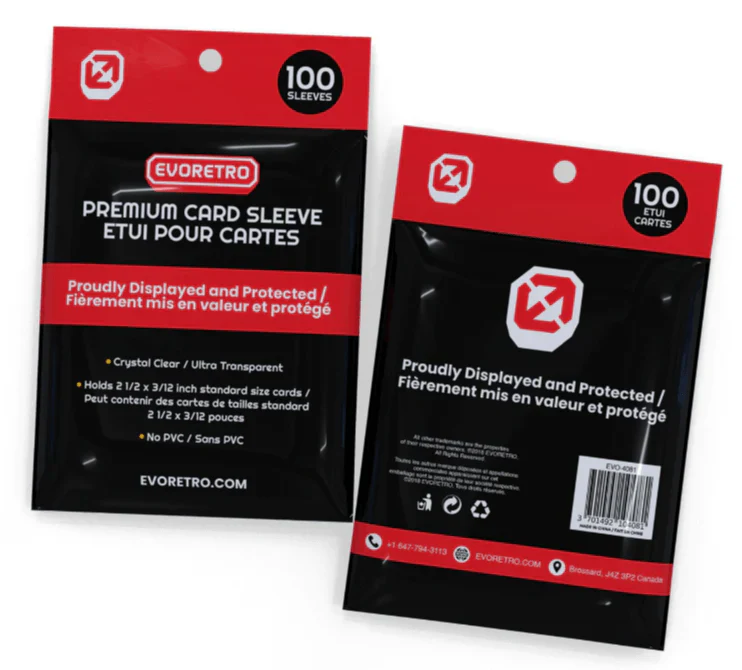 EVORETRO Card Sleeves for Pokemon or Sport Card Penny Sleeves