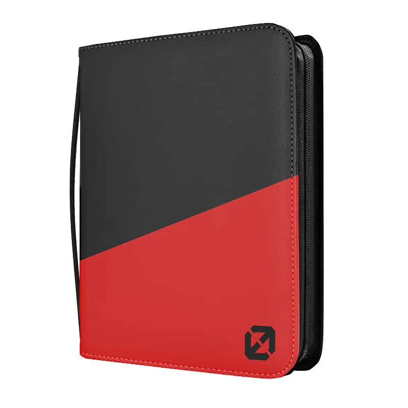 EVORETRO Top Loader Binder 3x3 216 Card Holder - BLACK RED