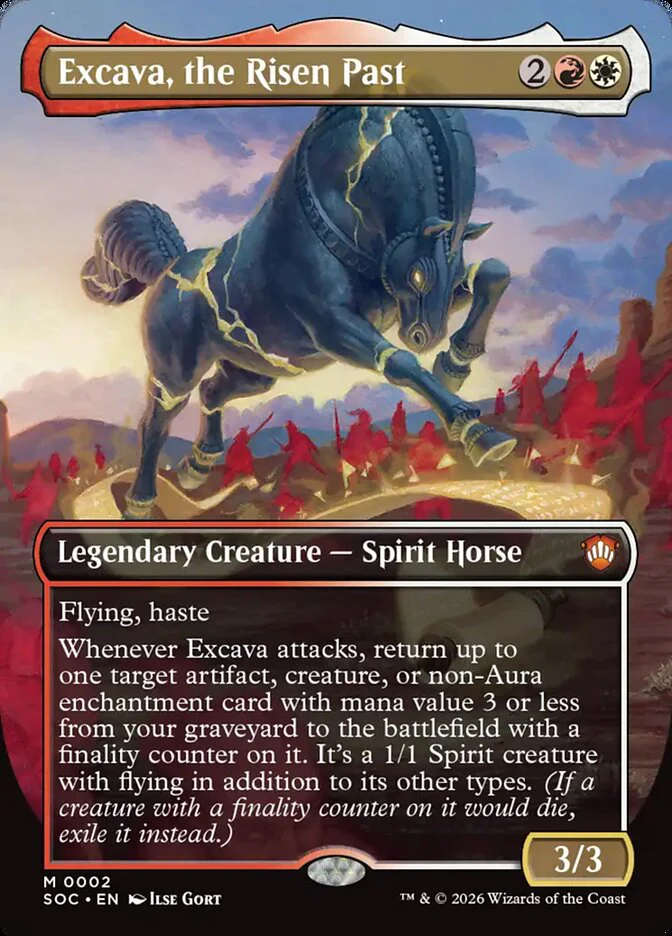 Excava, the Risen Past - Borderless - Full Art - Inverted - Legendary (Foil)