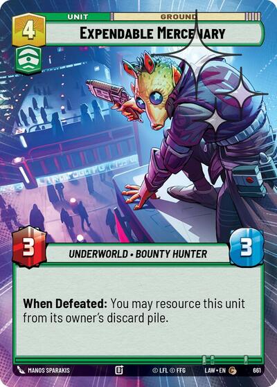 Expendable Mercenary (Hyperspace) - Foil