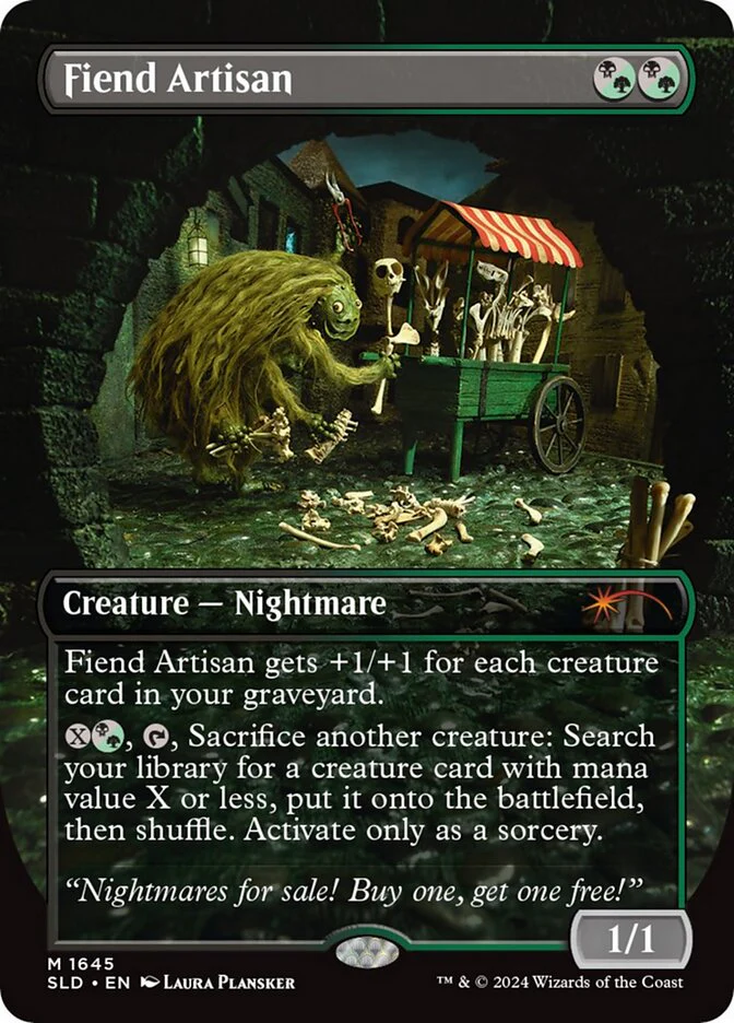 Fiend Artisan - Borderless - Full Art - Inverted