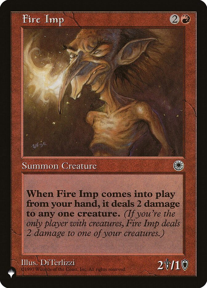 Fire Imp - Retro Frame