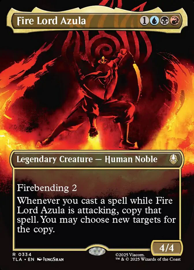 Fire Lord Azula - Borderless - Full Art - Inverted - Legendary (Foil)