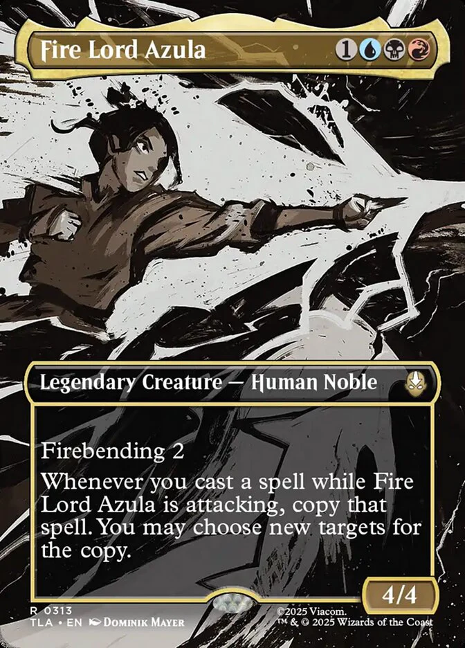 Fire Lord Azula - Borderless - Full Art - Inverted - Legendary (Foil)