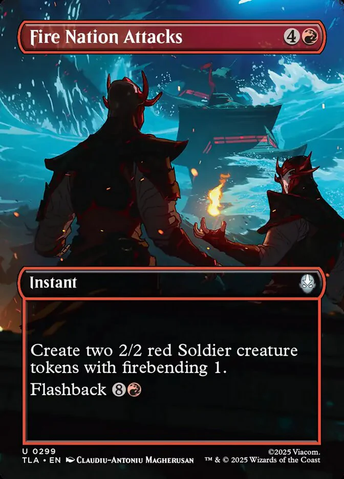 Fire Nation Attacks - Borderless - Full Art - Inverted (Foil)