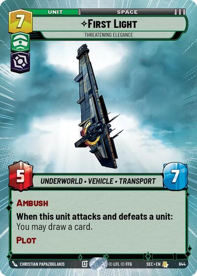 First Light - Threatening Elegance (Hyperspace) - Foil