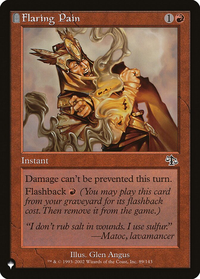 Flaring Pain - Retro Frame - Tombstone