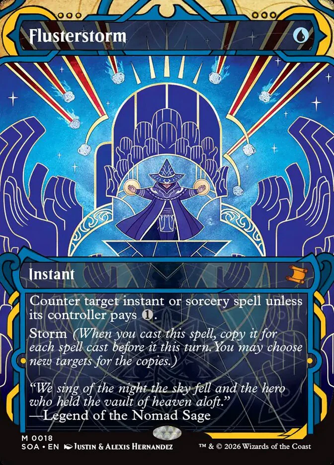 Flusterstorm - Borderless - Inverted - Showcase (Foil)