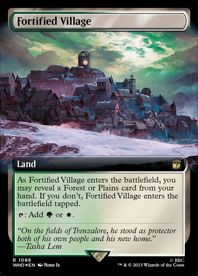 Fortified Village - Extended Art - Surge Foil (Foil)