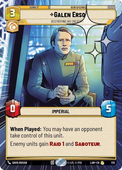 Galen Erso - Destroying His Creation (Hyperspace) - Foil