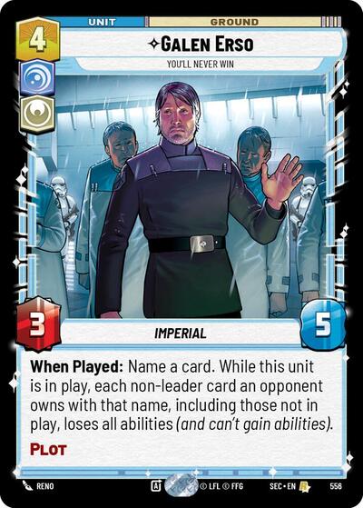 Galen Erso - You'll Never Win - Foil