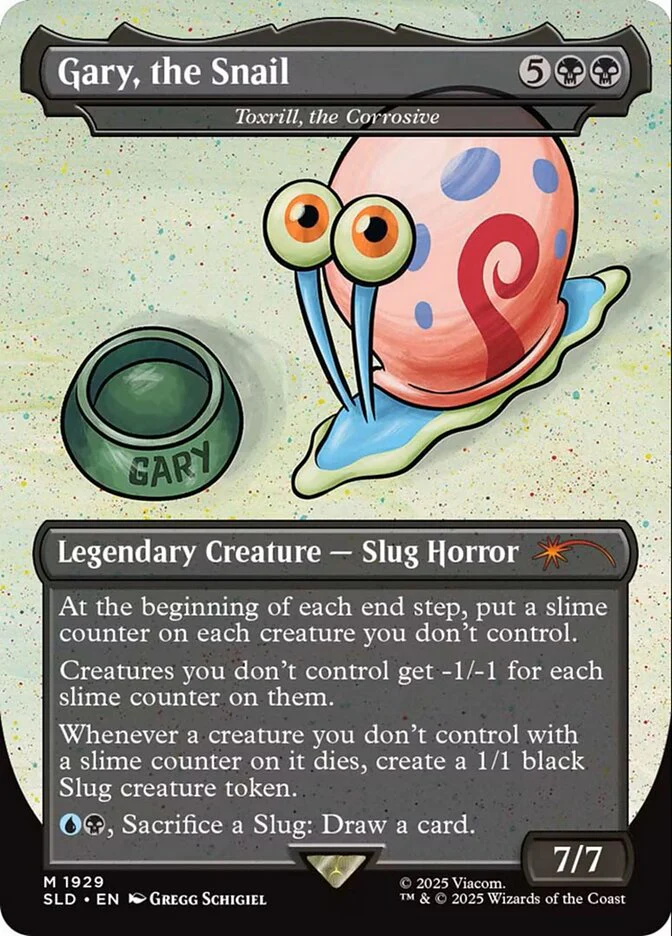 Gary, the Snail - Toxrill, the Corrosive - Borderless - Full Art - Legendary (Foil)