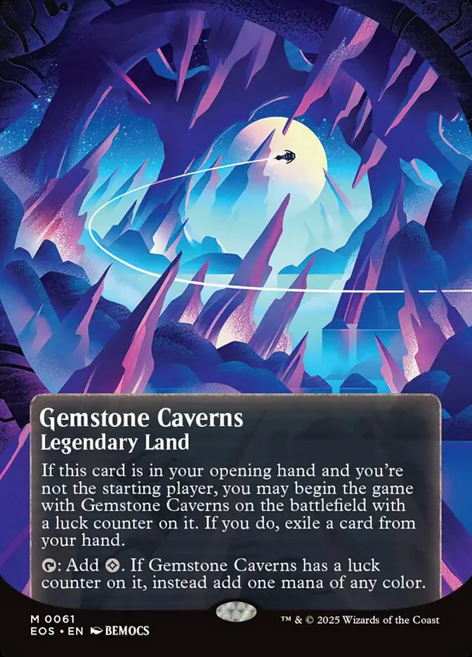 Gemstone Caverns - Borderless - Full Art - Inverted - Legendary (Foil)