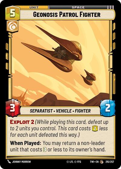 Geonosis Patrol Fighter  - Foil