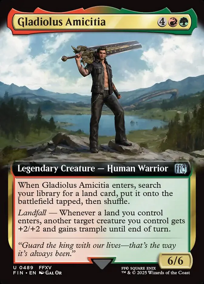 Gladiolus Amicitia - Extended Art - Legendary (Foil)