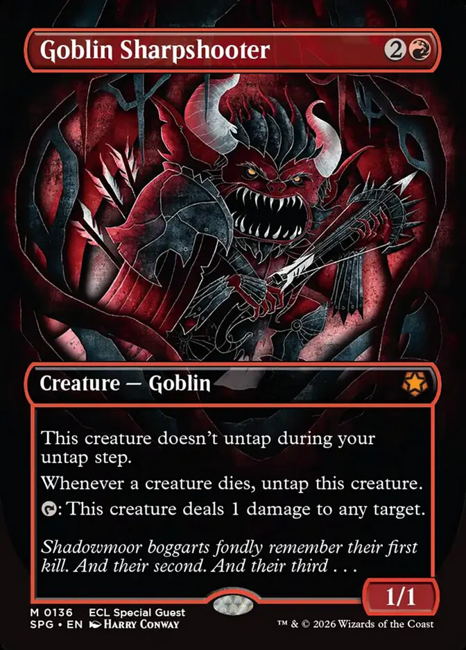 Goblin Sharpshooter - Borderless - Full Art - Inverted (Foil)