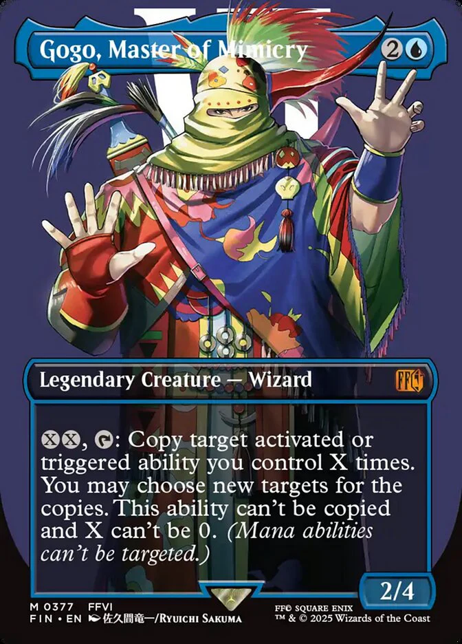 Gogo, Master of Mimicry - Borderless - Full Art - Inverted - Legendary