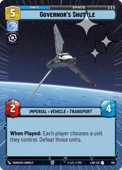 Governor's Shuttle (Hyperspace) - Foil
