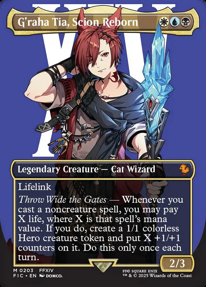 G'raha Tia, Scion Reborn - Borderless - Full Art - Legendary - Inverted