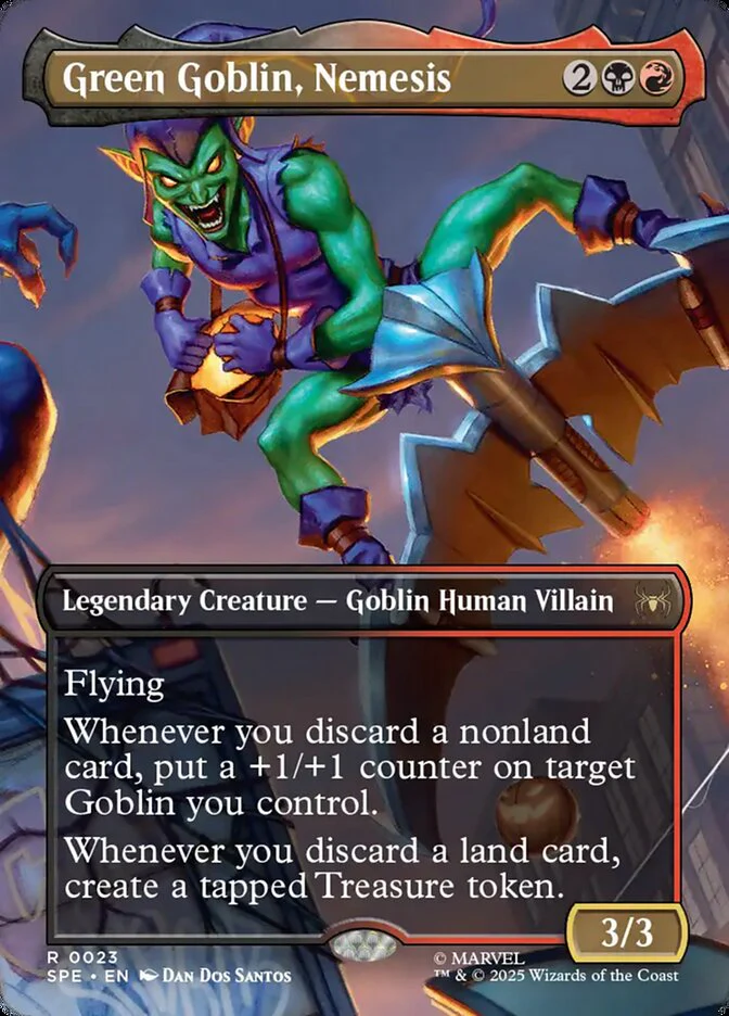 Green Goblin, Nemesis - Borderless - Full Art - Inverted - Legendary