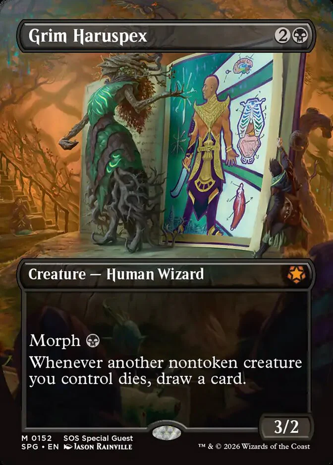 Grim Haruspex - Borderless - Inverted (Foil)