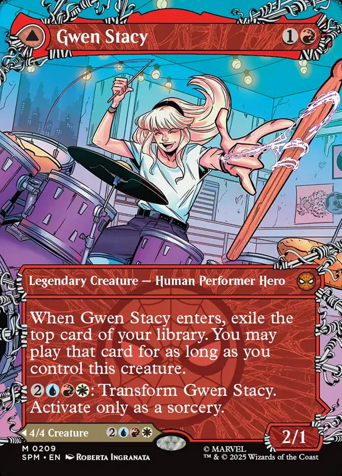 Gwen Stacy // Ghost-Spider - Borderless - Full Art - Inverted - Legendary - Showcase