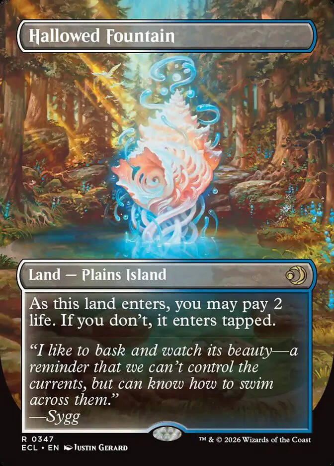 Hallowed Fountain // Hallowed Fountain - Borderless - Full Art - Inverted