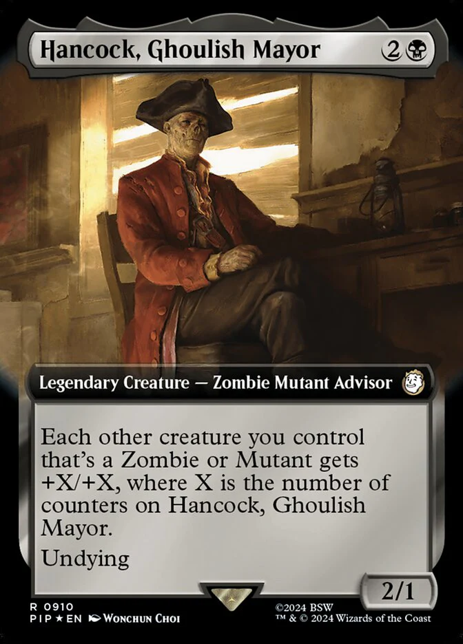 Hancock, Ghoulish Mayor - Extended Art - Legendary - Surge Foil (Foil)