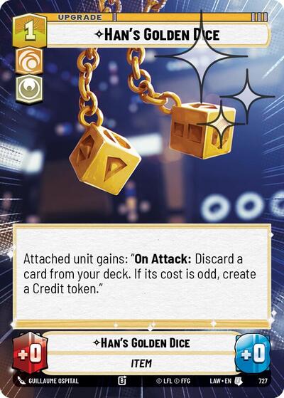 Han's Golden Dice (Hyperspace) - Foil