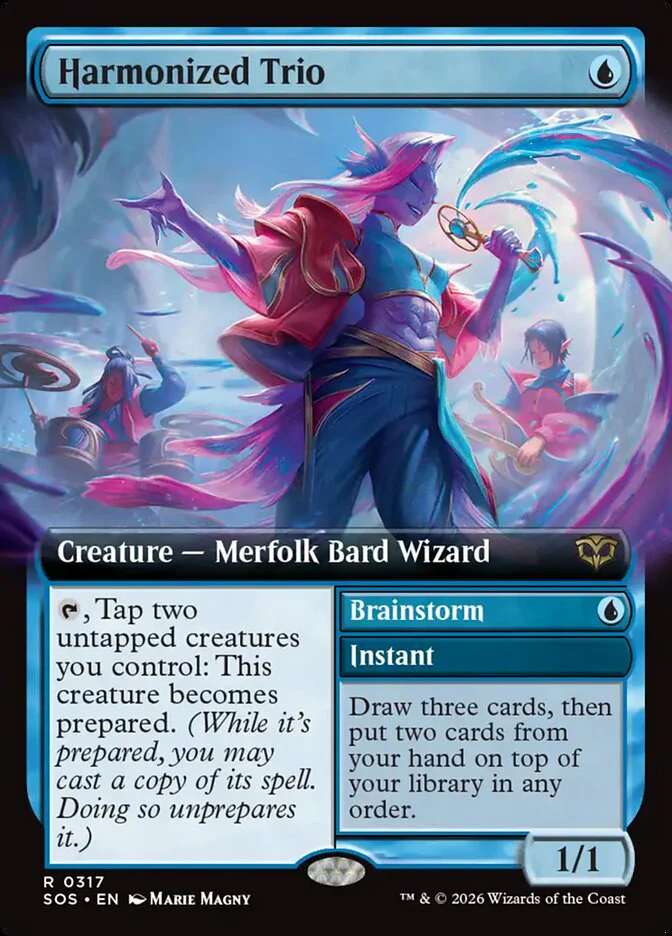 Harmonized Trio // Brainstorm - Extended Art (Foil)