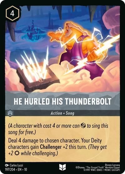 He Hurled His Thunderbolt - Foil