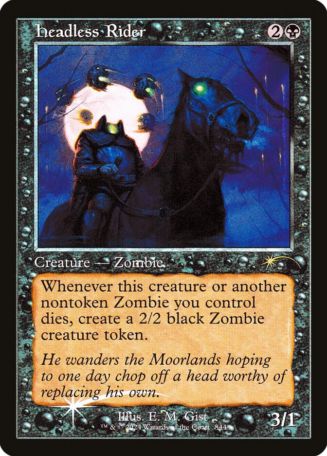 Headless Rider - Retro Frame (Foil)