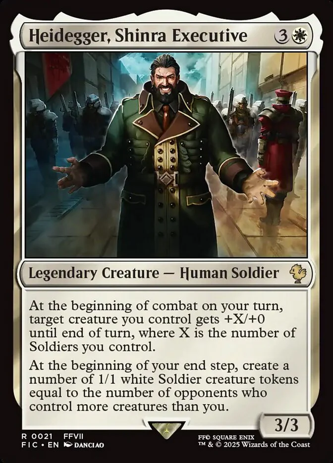 Heidegger, Shinra Executive - Legendary (Foil)