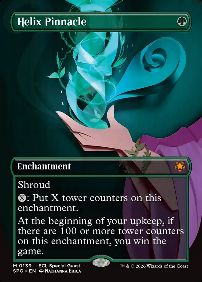 Helix Pinnacle - Borderless - Enchantment - Inverted (Foil)
