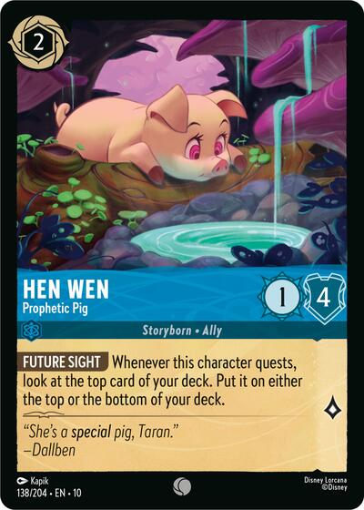 Hen Wen - Prophetic Pig - Foil