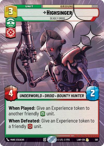 Highsinger - Deadly Droid (Hyperspace) - Foil