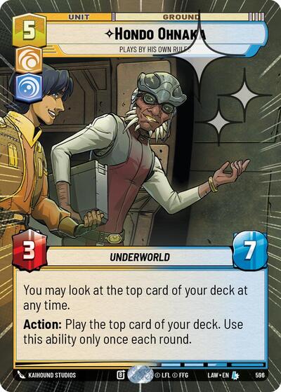 Hondo Ohnaka - Plays By His Own Rules (Hyperspace) - Foil