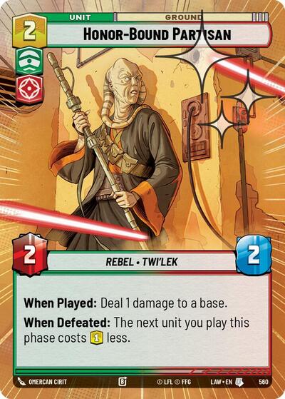 Honor-Bound Partisan (Hyperspace) - Foil