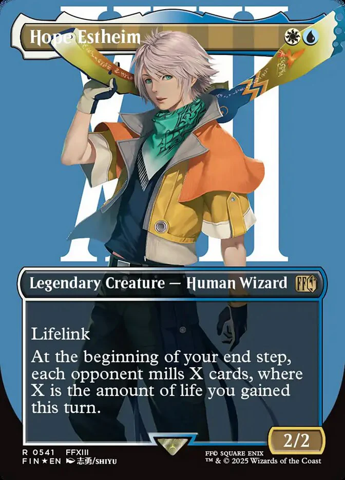 Hope Estheim - Borderless - Full Art - Inverted - Legendary (Foil)