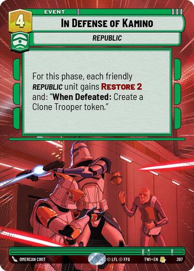 In Defense of Kamino  (Hyperspace) - Foil